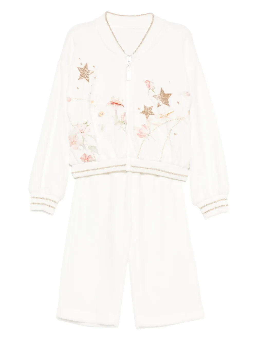 Lapin House floral-star tracksuit set | White | Image 1
