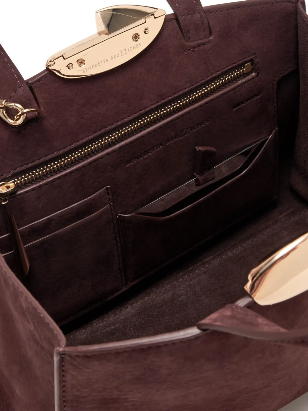 Benedetta Bruzziches Serena shopper met handgreep Rood