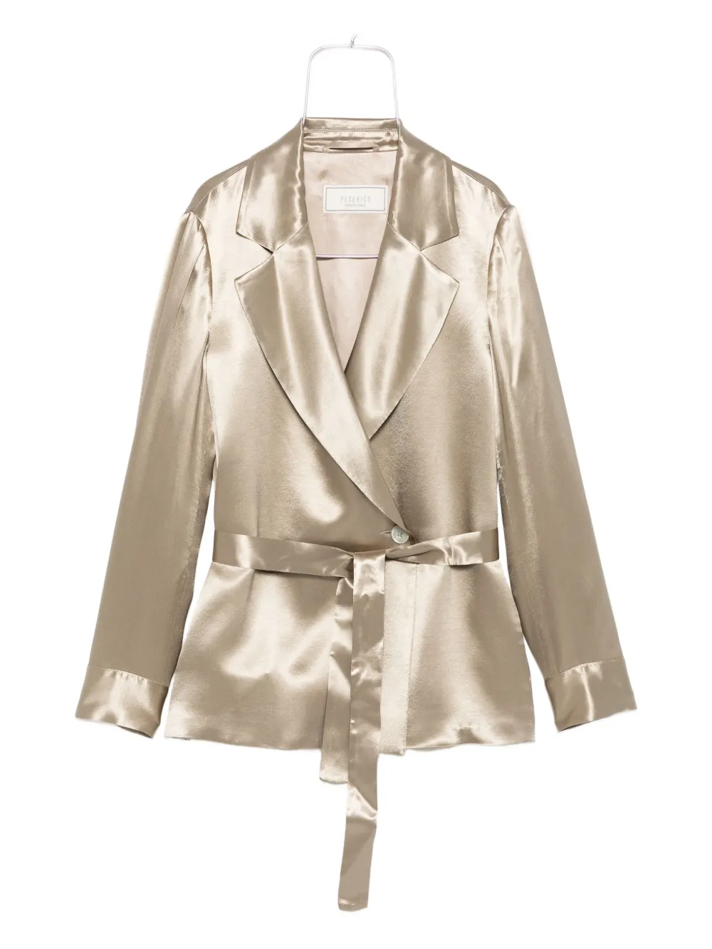 Peserico Satijnen blazer Groen