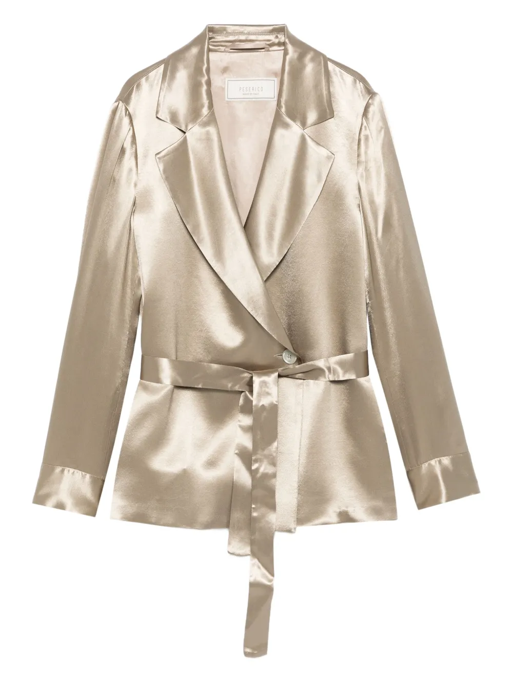 Peserico Satijnen blazer Groen