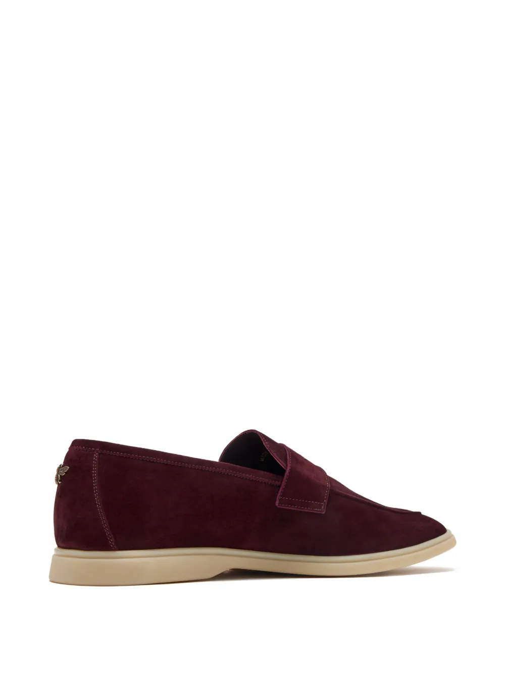 Bougeotte Bee-embellished Penny Loafers In Red