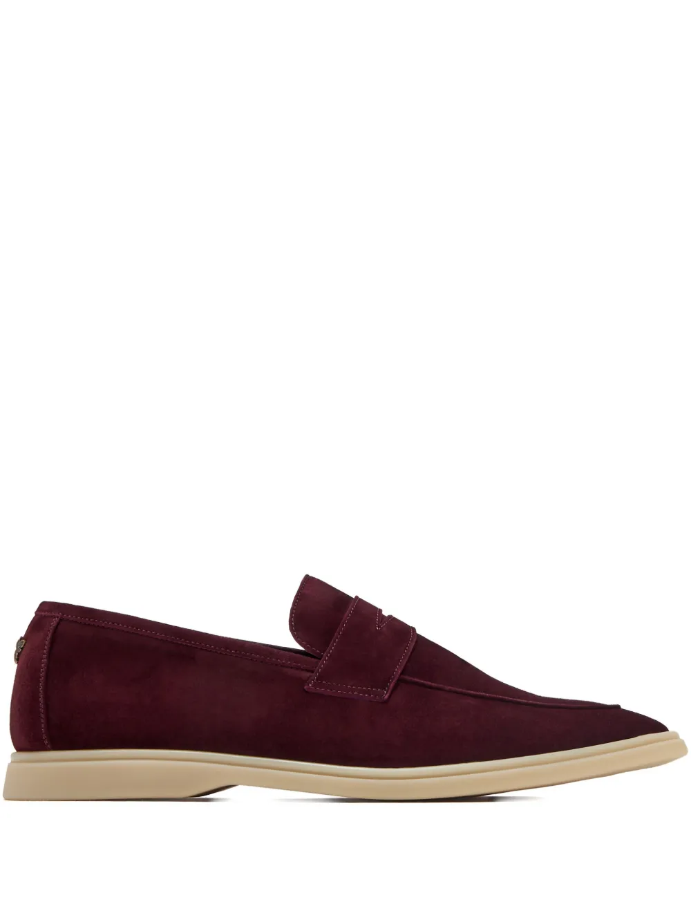 Bougeotte Bee-embellished Penny Loafers In Red