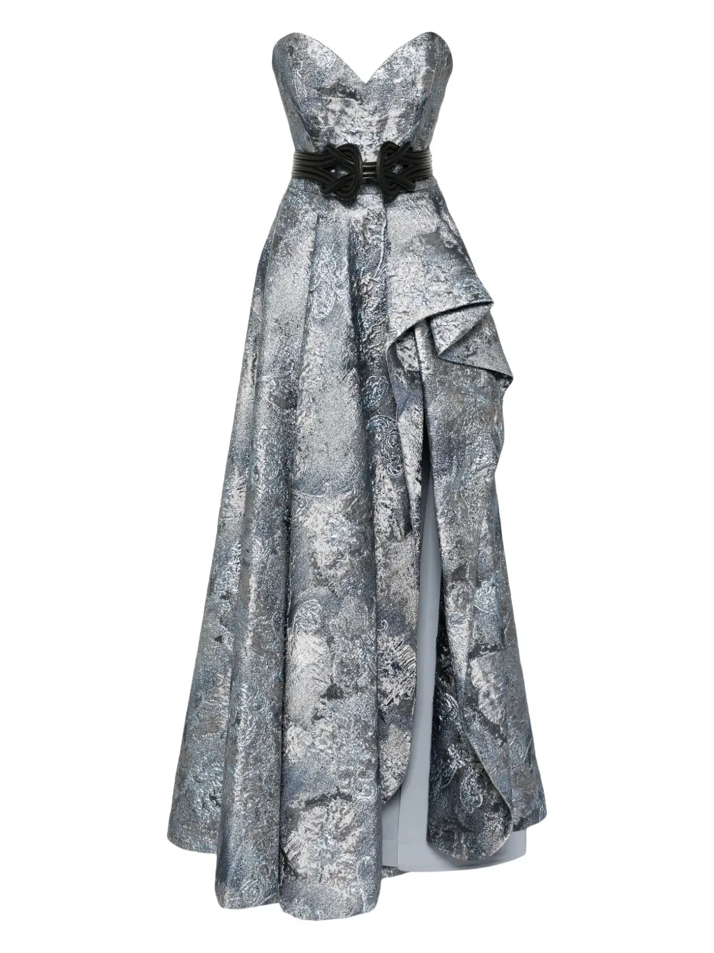 Saiid Kobeisy Brocade long dress | Blue | Image 1