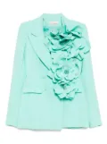 Saiid Kobeisy floral tailored blazer - Blue