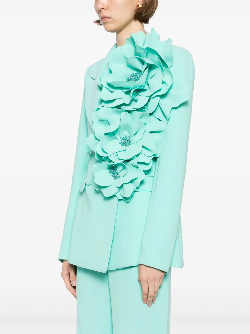 Saiid Kobeisy Colbert met bloemenprint Blauw