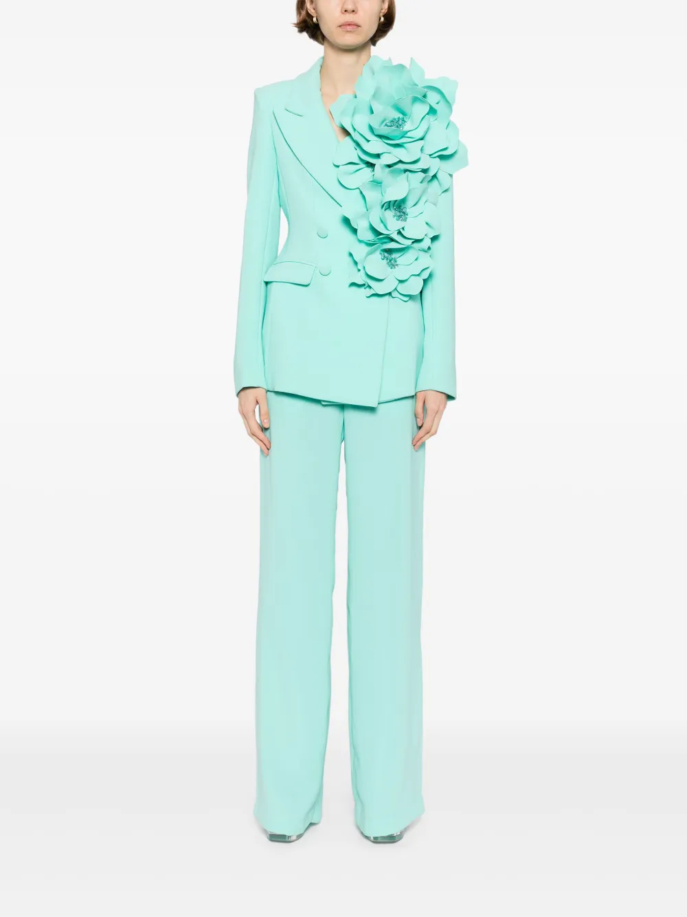 Saiid Kobeisy Colbert met bloemenprint Blauw