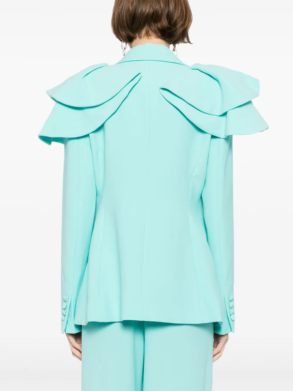 Saiid Kobeisy Colbert met ruches Blauw