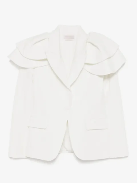 Saiid Kobeisy blazer de vestir con volantes