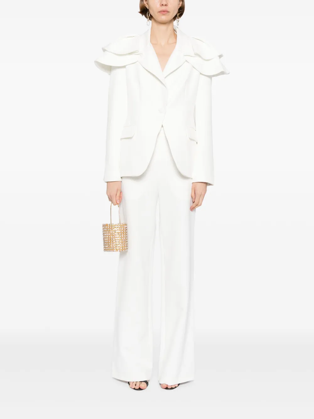 Saiid Kobeisy floral tailored pants | Slacks | Image 2