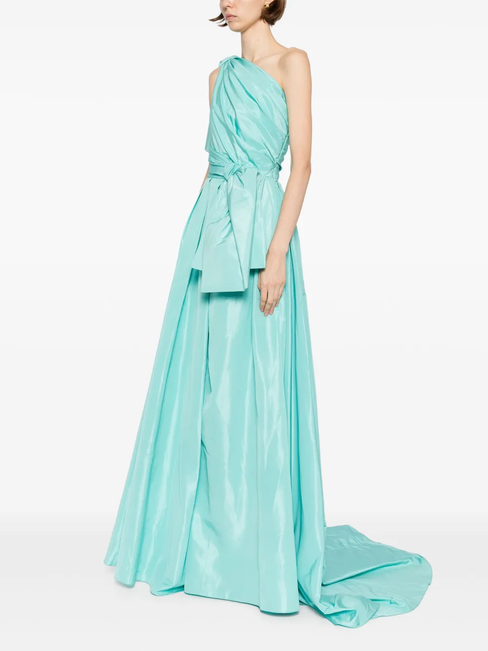 Saiid Kobeisy taffeta dress Blauw