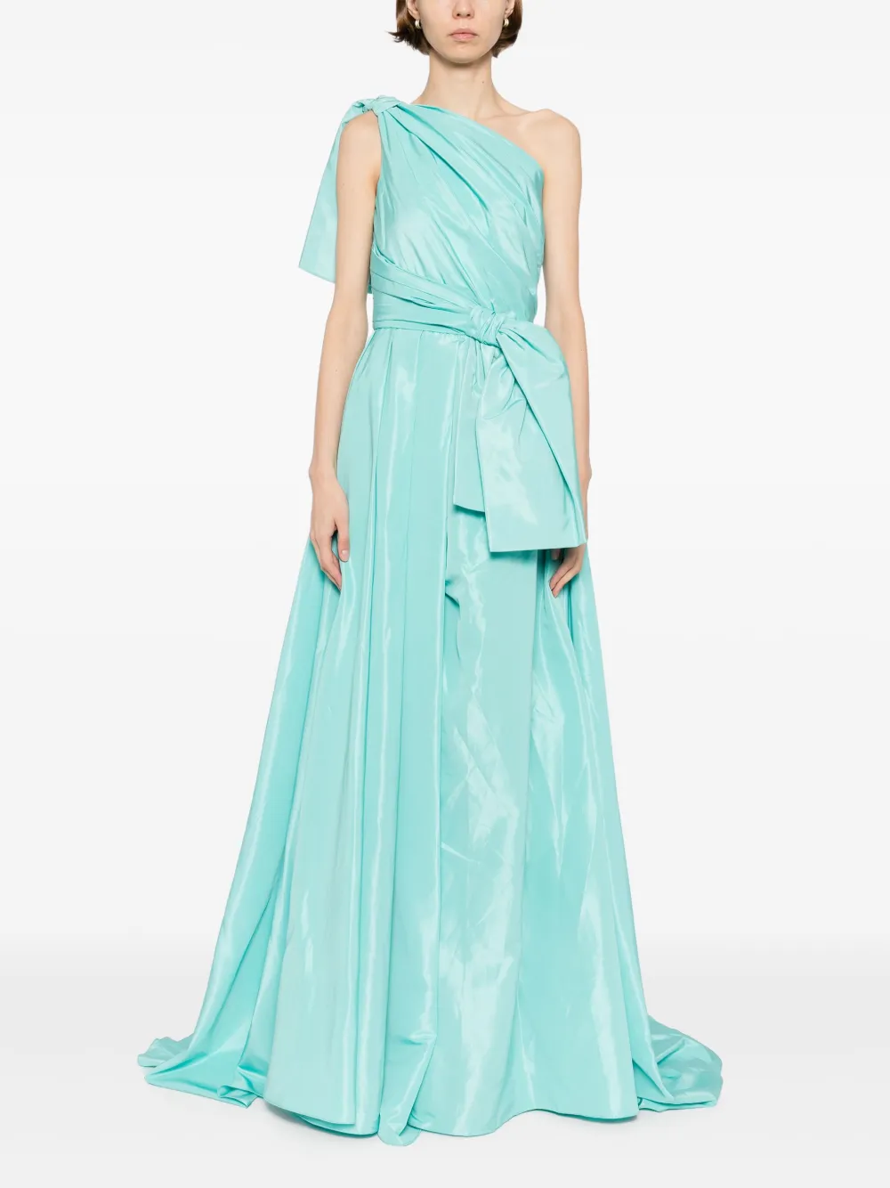 Saiid Kobeisy taffeta dress Blauw