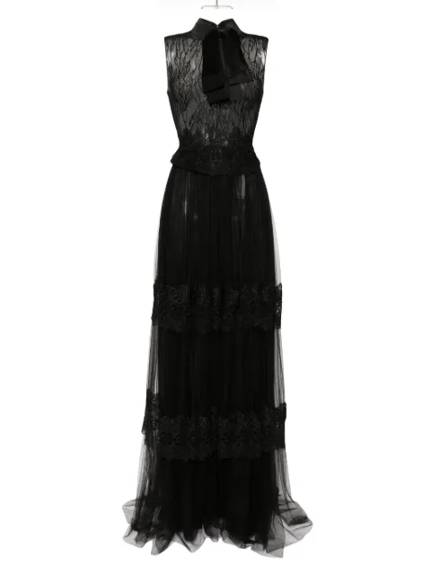 Saiid Kobeisy lace sleeveless dress
