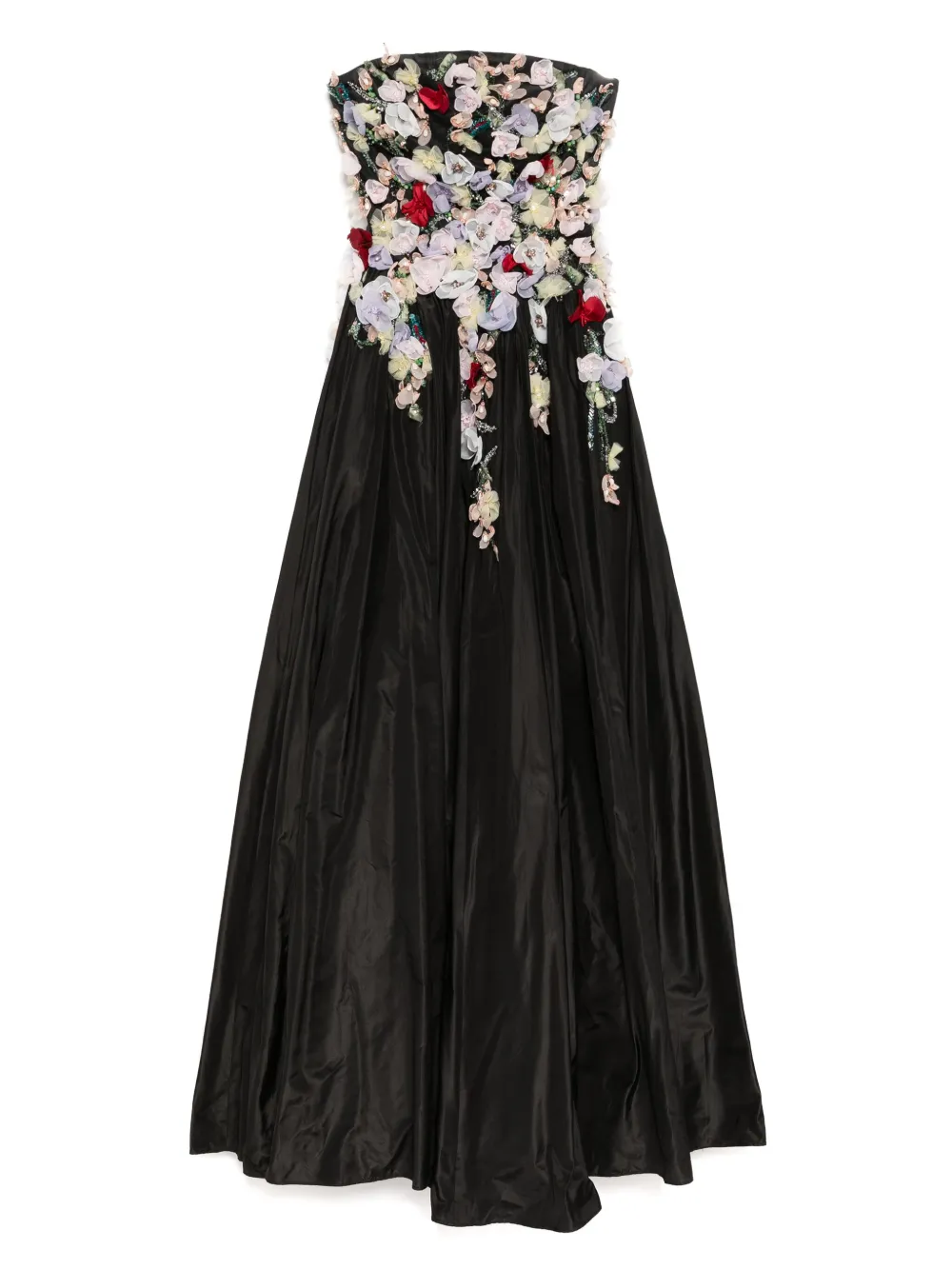 Saiid Kobeisy embroidered maxi dress Zwart