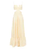 Saiid Kobeisy Taffeta midi dress - Yellow