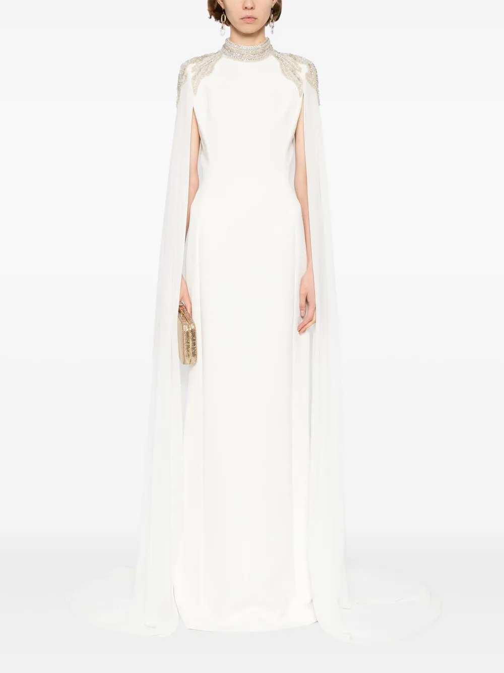 Saiid Kobeisy embroidered maxi dress Wit