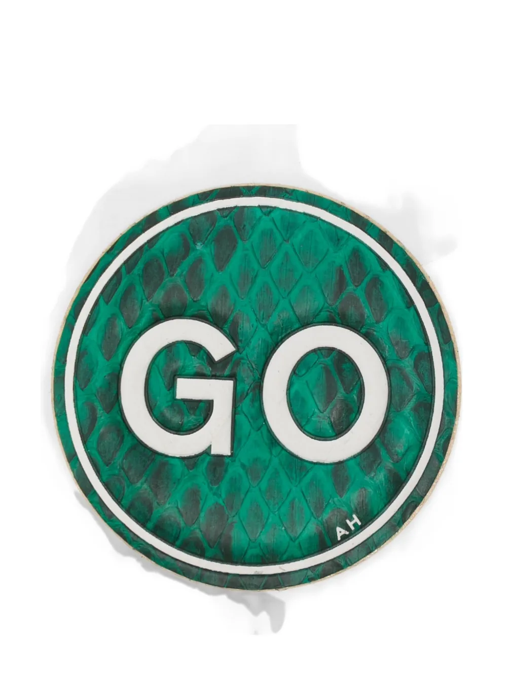 Anya Hindmarch GO leather bag sticker | Green | Image 1