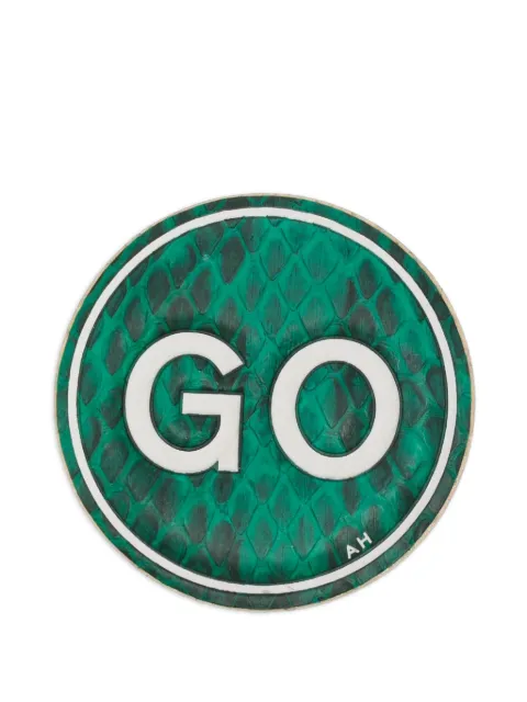 Anya Hindmarch GO leather bag sticker 