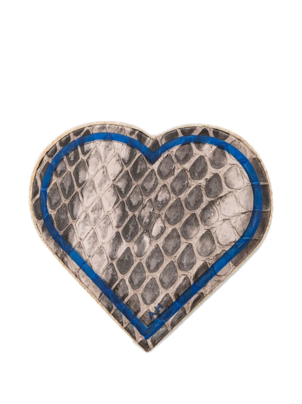 Anya Hindmarch snakeskin heart bag charm - Toni neutri