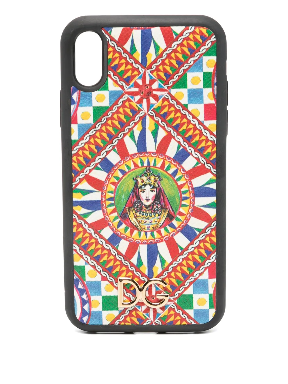 Dolce & Gabbana geometric-print iPhone XR case | Red | Image 1