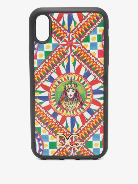 Dolce & Gabbana funda para iPhone XR con estampado geométrico