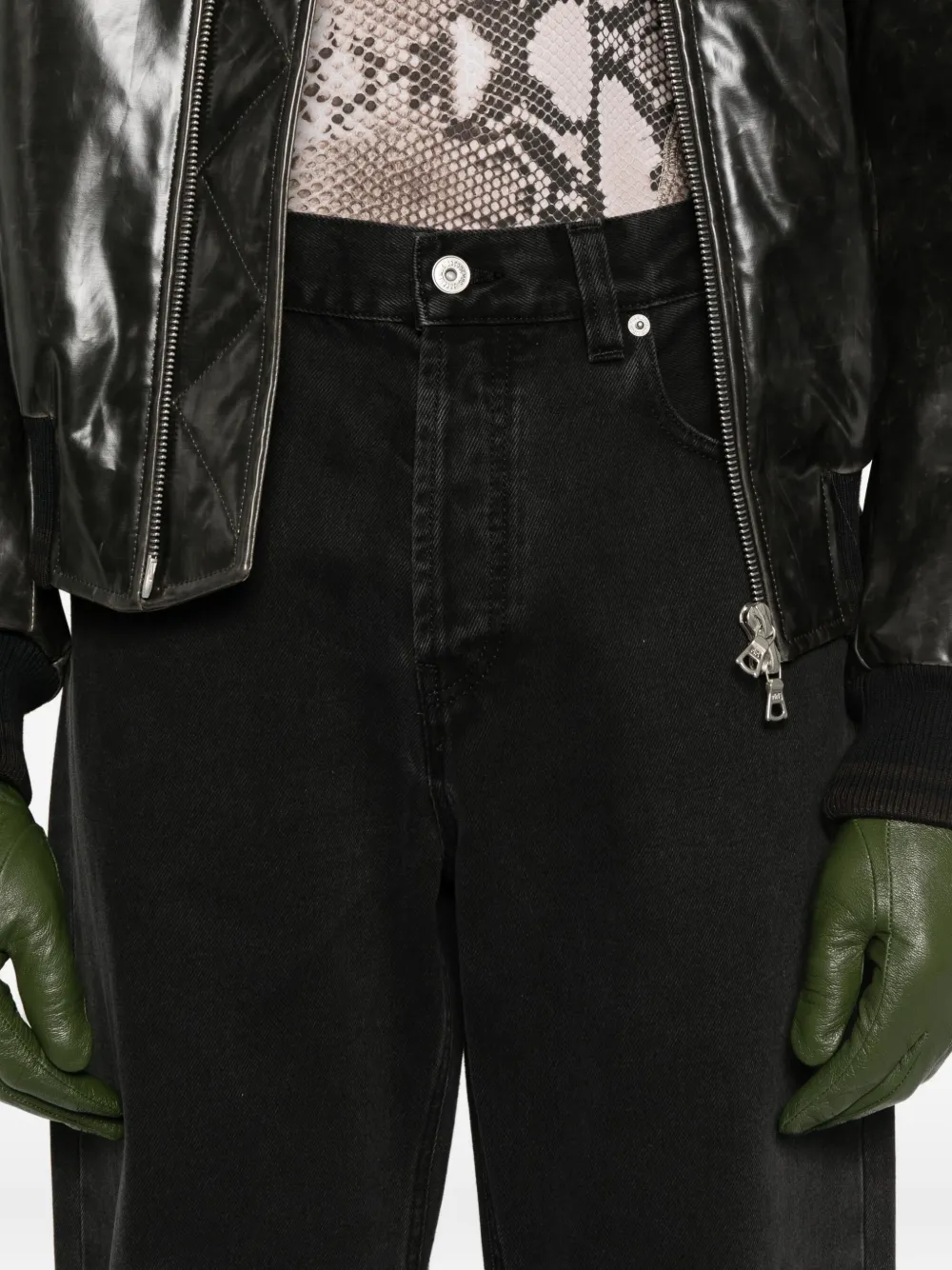 Jacquemus Jeans met vijf zakken Zwart