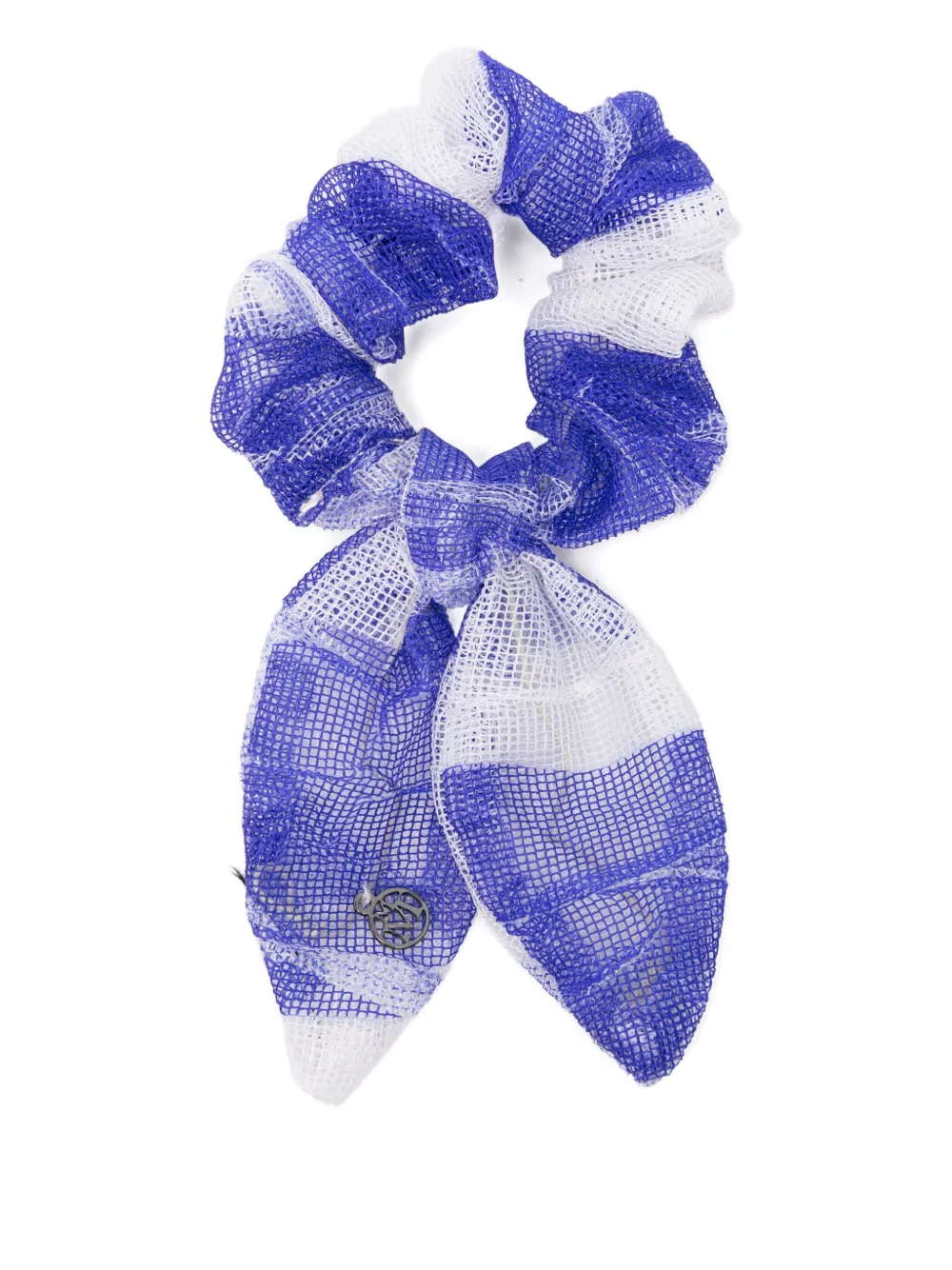 Maison Michel Bow-detail Hair Tie In Blue