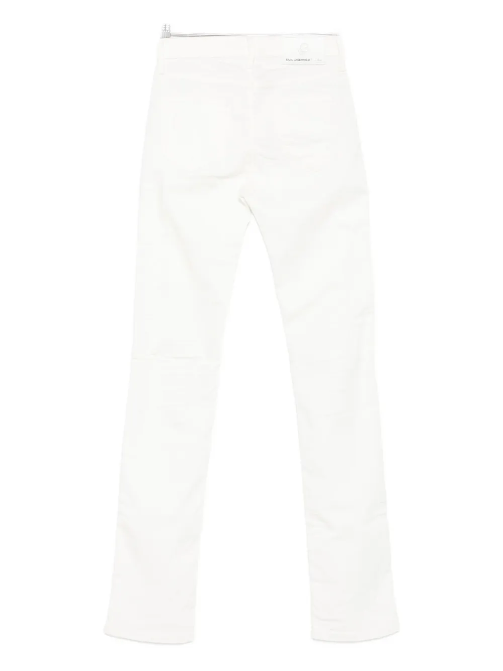 Karl Lagerfeld buttoned straight-leg jeans - Wit