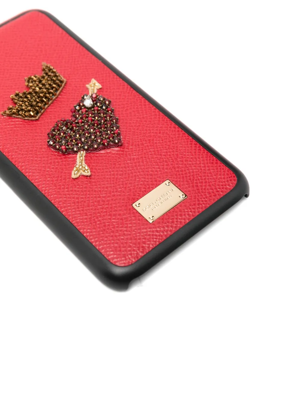 Dolce & Gabbana Iphone X Embellishment Phone Case In Red