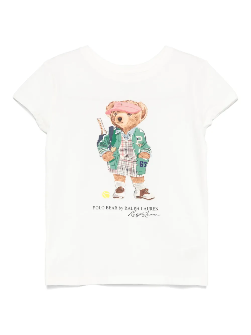POLO RALPH LAUREN KIDS T-shirt met logoprint Wit