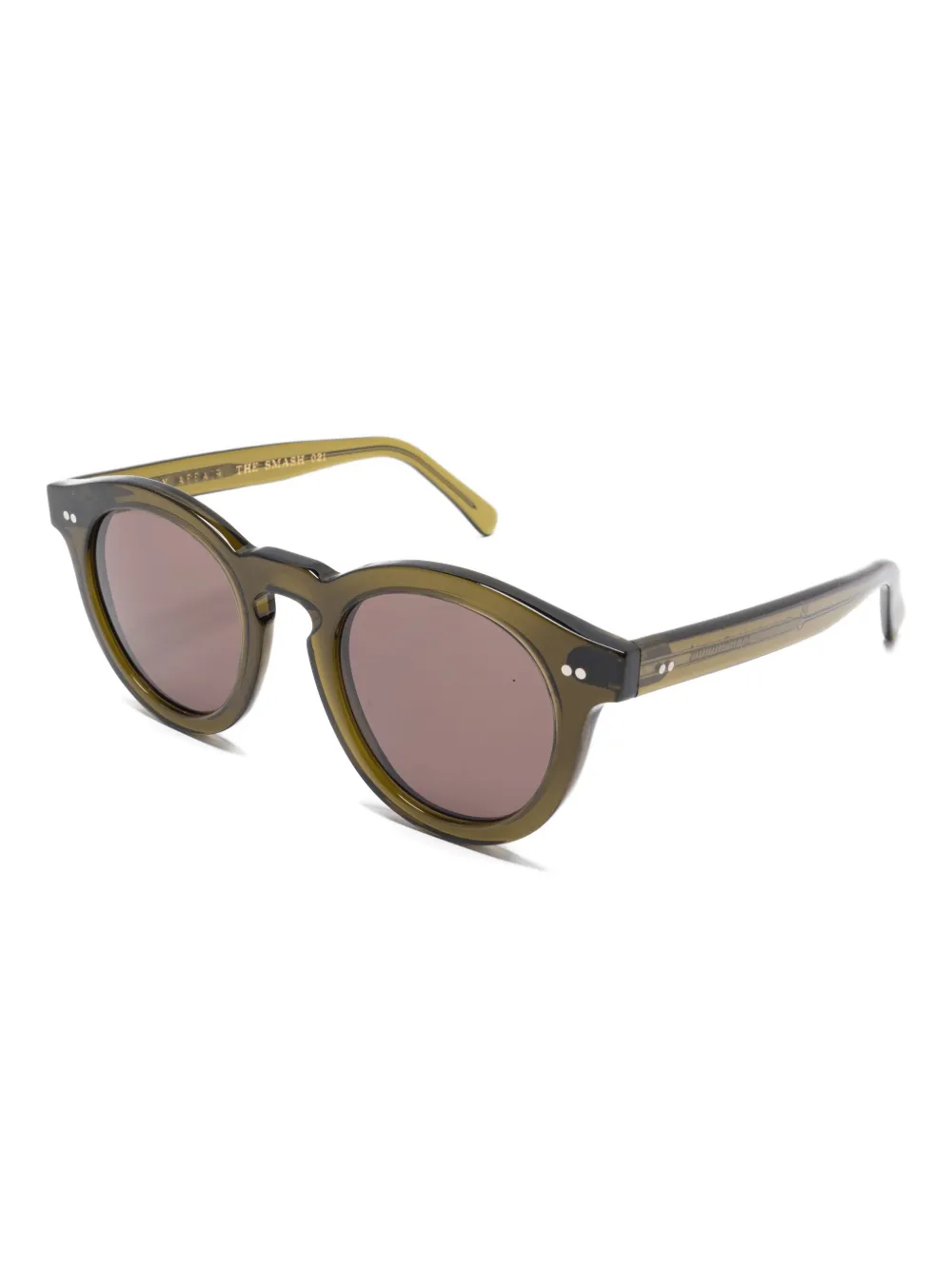 Family Affair round-frame sunglasses - Groen