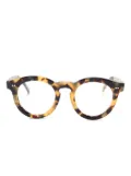 Family Affair The Smash tortoiseshell round-frame glasses - Brown