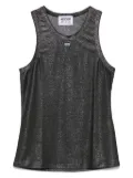 MOSCHINO JEANS lurex tank top - Black
