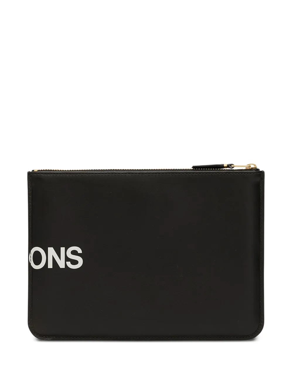 Comme Des Garçons Wallet logo-print zip-up wallet Zwart