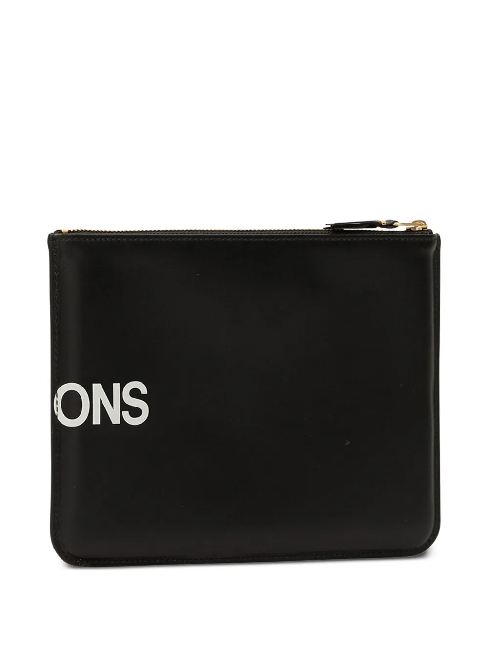 Comme Des Garçons Wallet logo-print zip-up wallet Zwart