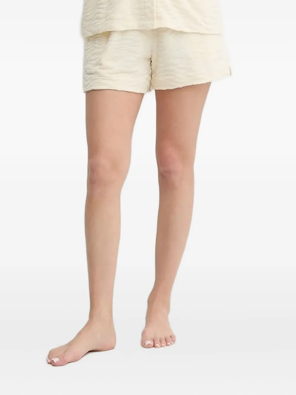 MC2 Saint Barth Shorts met golftextuur Beige
