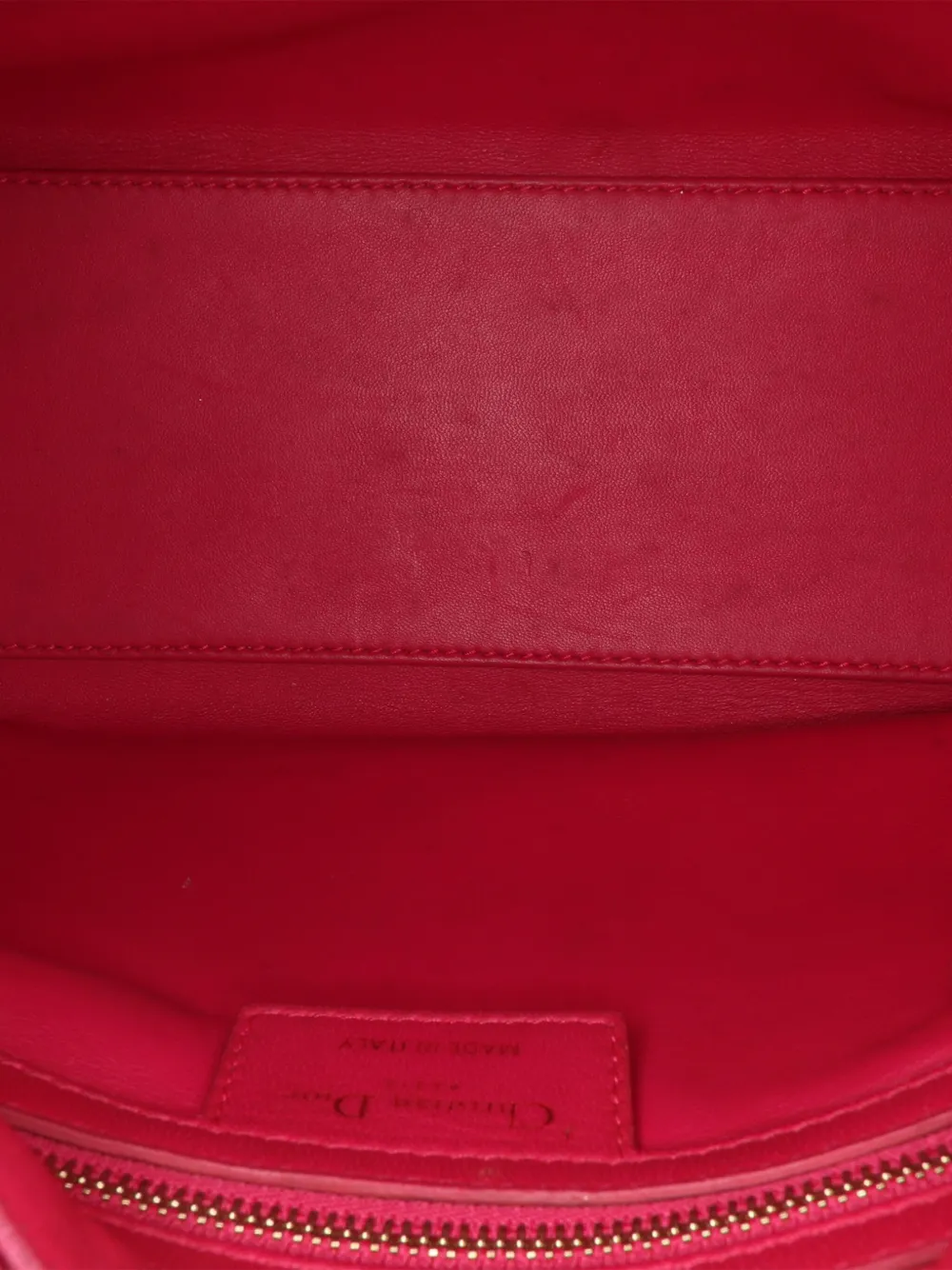 Pre-owned Dior 2012 Medium Tweed Macrocannage Lady Satchel