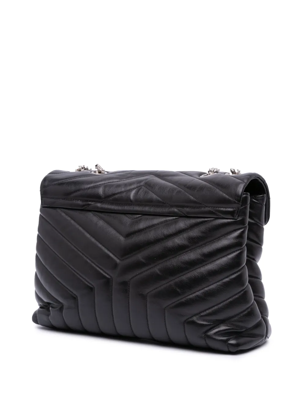 Pre-owned Saint Laurent 2017 Medium Matelasse Leather Loulou Shoulder Bag