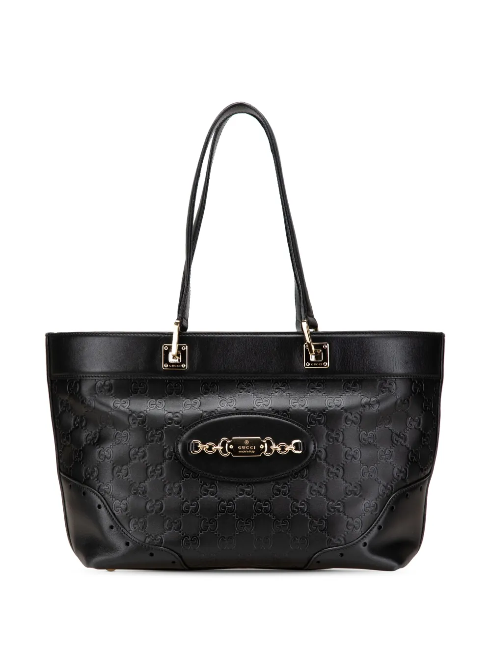 Gucci Pre-Owned 2000-2015 Small Guccissima Punch tote bag | Black | Image 1