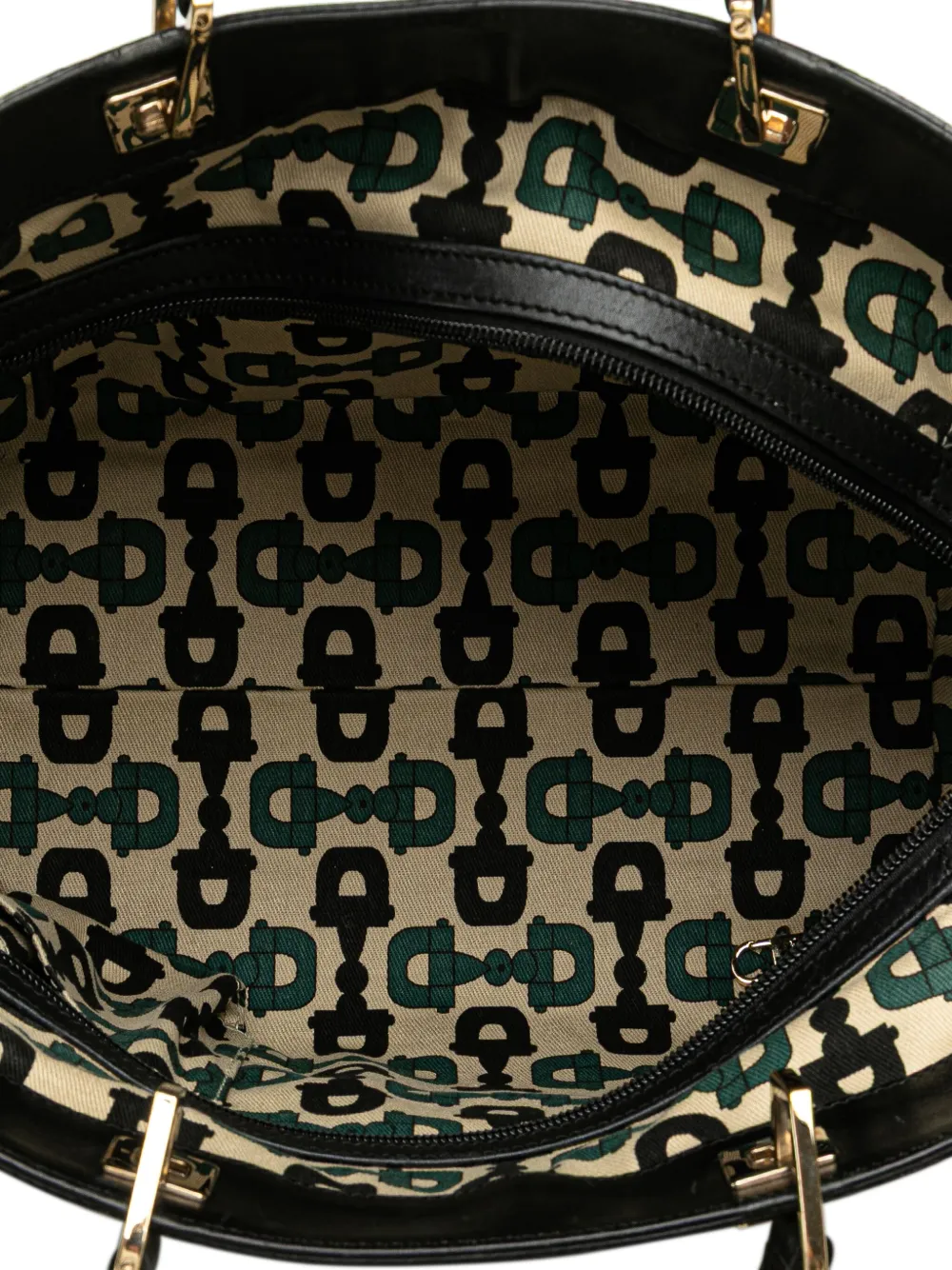 Pre-owned Gucci 2000-2015 Small Ssima Punch Tote Bag In Black