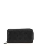 Louis Vuitton Pre-Owned 2021-2025 Monogram Mahina Zippy Wallet long wallets - Black