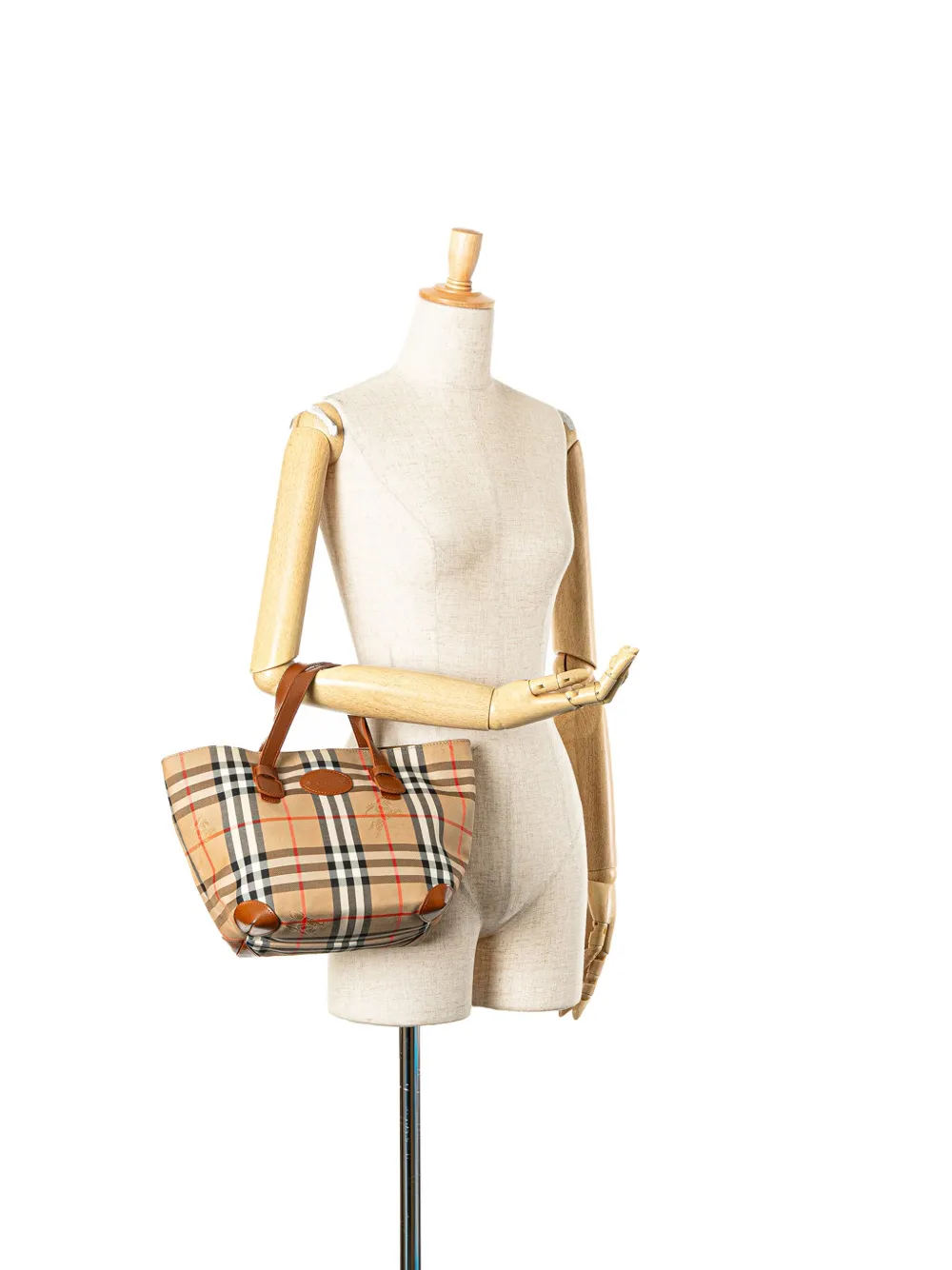 Burberry Pre-Owned bolsa de mano Haymarket Check Canvas del siglo XX | Estilos de archivo | Image 2
