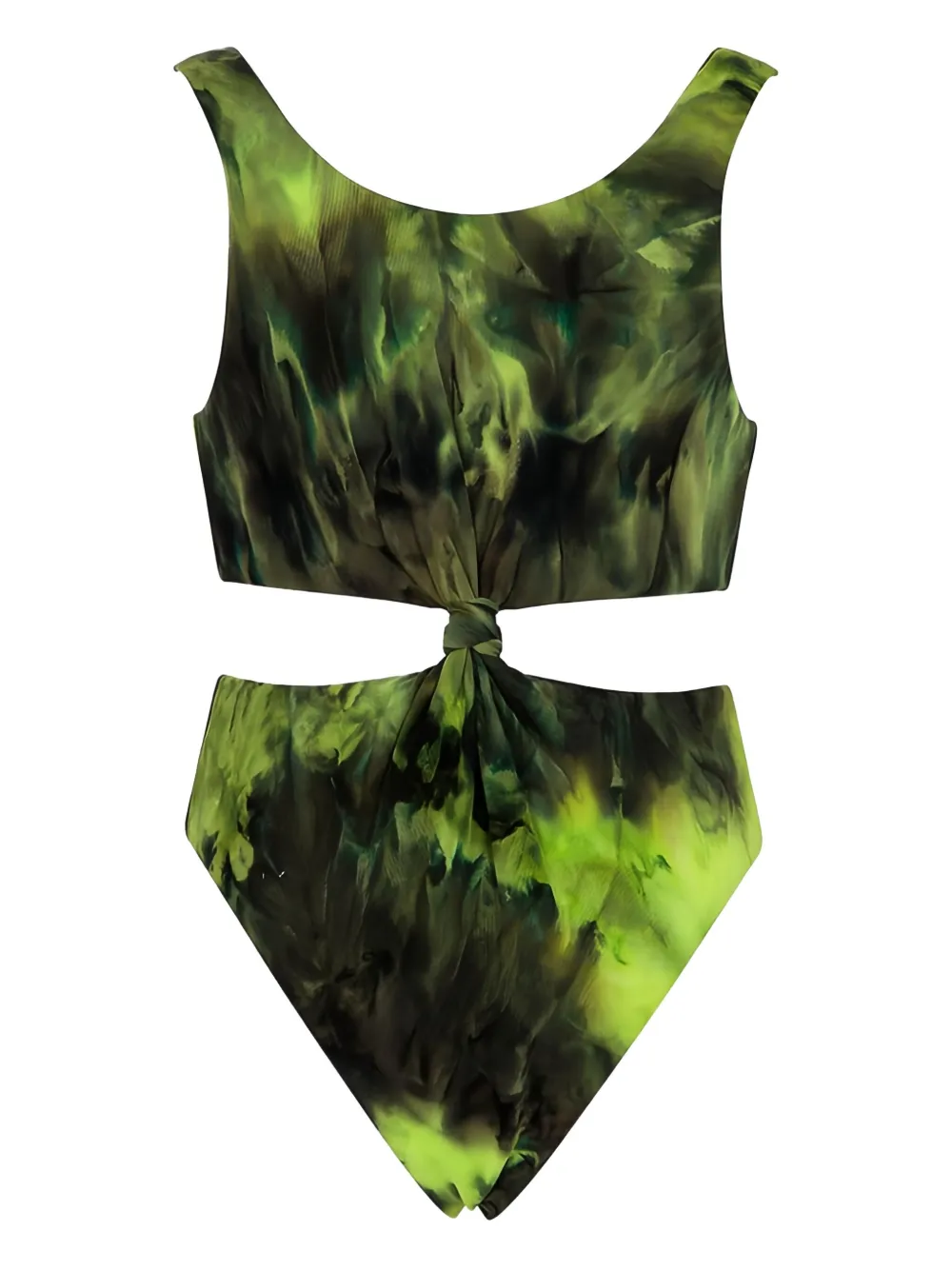 F**K kids Badpak met tie-dye print en uitgesneden details Geel