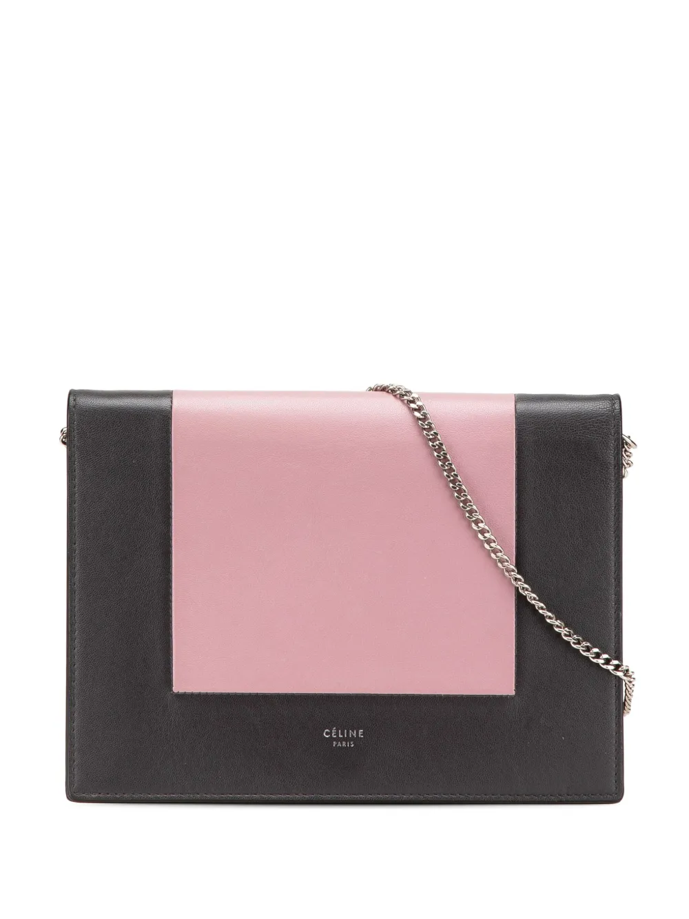 Céline Pre-Owned 2018 レザー フレーム ウォレットオンチェーン ショルダーバッグ - ピンク Céline Pre-Owned 2018 レザー フレーム ウォレットオンチェーン ショルダーバッグ - ピンク
