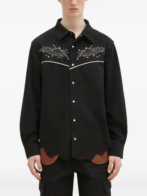 Andersson Bell embroidered yoke shirt