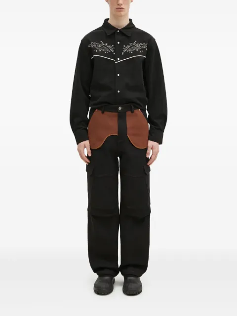 Andersson Bell embroidered yoke shirt