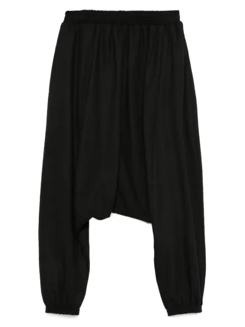 Alchemy linen-blend drop-crotch trousers