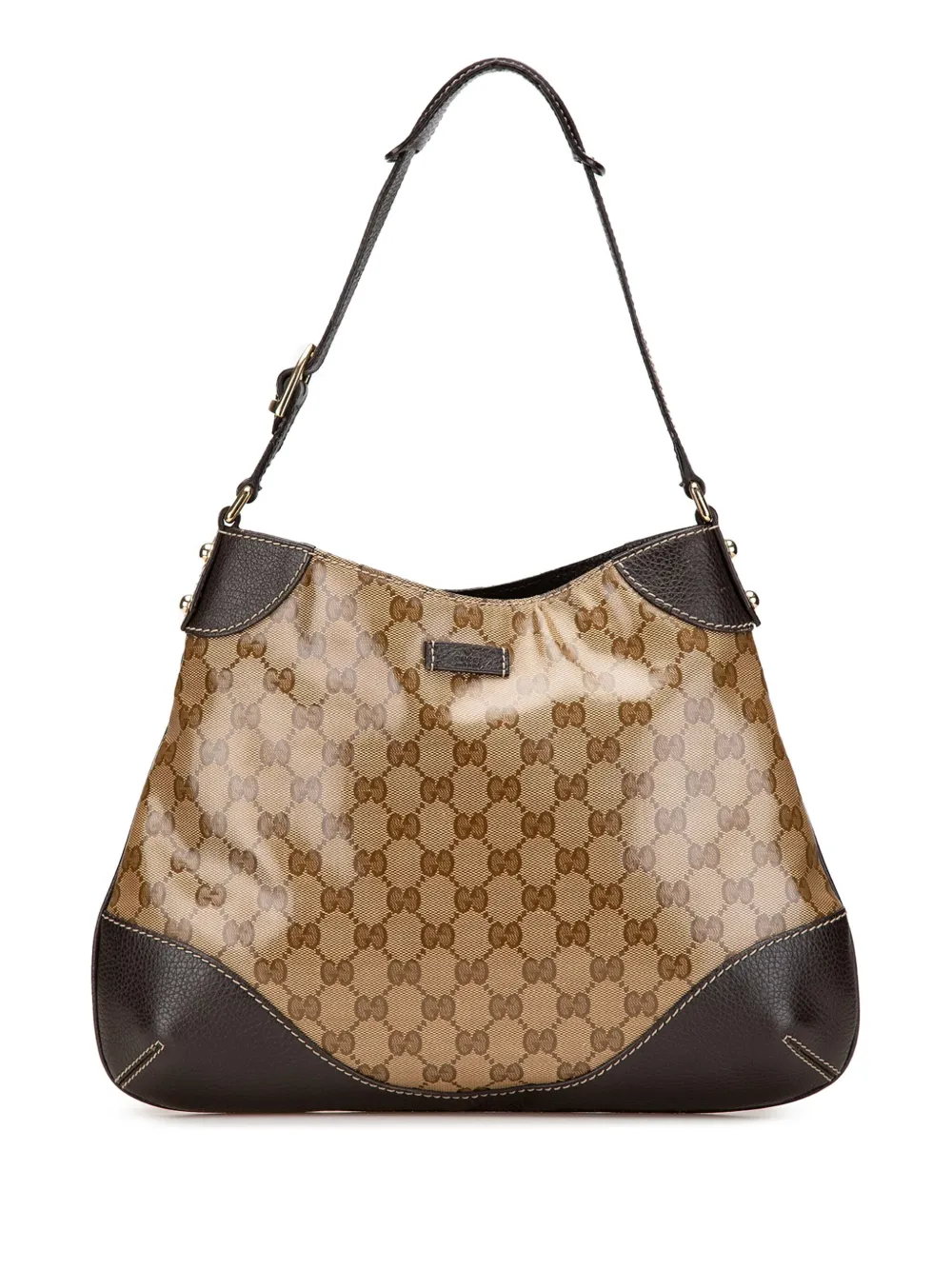 Gucci Pre-Owned 2000-2015 GG クリスタル ホーボーバッグ - ブラウン Gucci Pre-Owned 2000-2015 GG クリスタル ホーボーバッグ - ブラウン