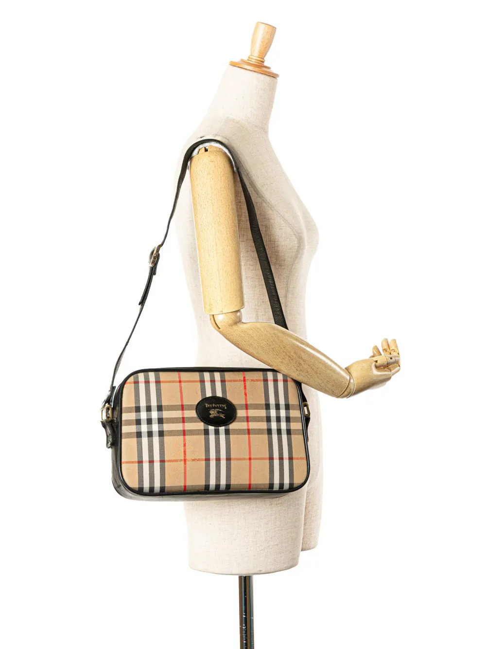 Burberry Pre-Owned 20th Century Haymarket Check Canvas Camera Bag shoulder bag | Pre-Owned | Image 2