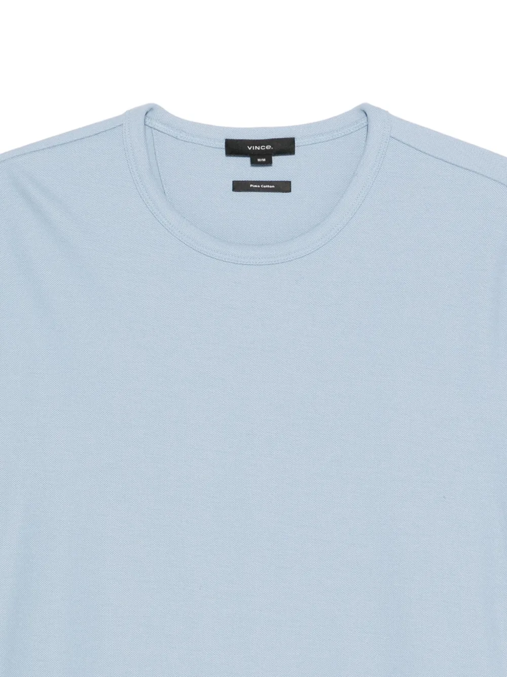 Vince Crew-neck Cotton T-shirt In Blue