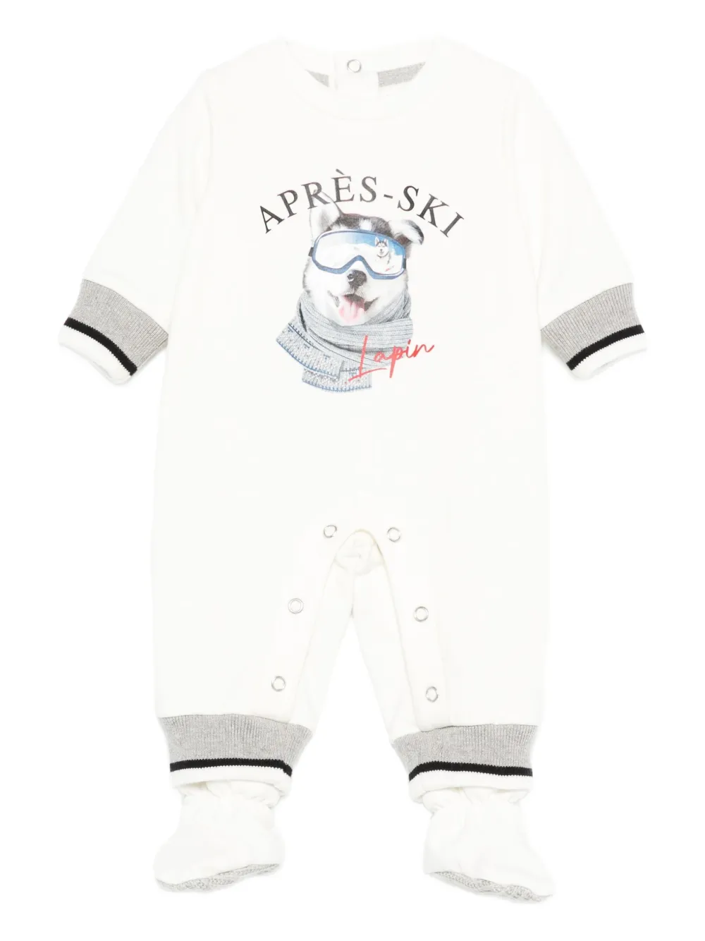 Lapin House dog-print footed pyjamas | White | Image 1